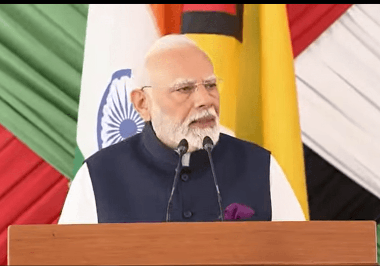 PM Modi, President Irfaan Ali attend joint press meet, exchange MoUs and agreements.
