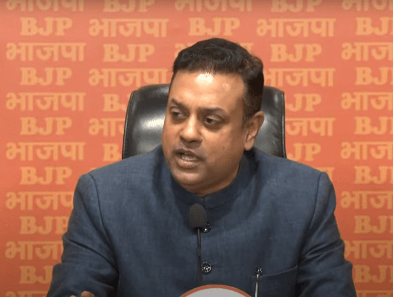 BJP National Spokesperson Dr. Sambit Patra addresses press conference at BJP headquarters, New Delhi.