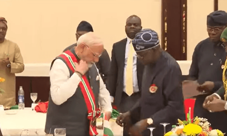 PM Shri Narendra Modi conferred with Nigeria’s highest honour, the ‘Grand Commander of the Order of the Niger’ Award.