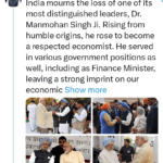 ਡਾ: ਮਨਮੋਹਨ ਸਿੰਘ ਦੇ ਦੇਹਾਂਤ ‘ਤੇ PM ਮੋਦੀ ਨੇ ਜਤਾਇਆ ਦੁੱਖ