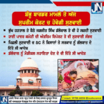 ਸ਼ੰਭੂ ਬਾਰਡਰ ਮਾਮਲੇ ਤੇ ਅੱਜ ਸੁਪਰੀਮ ਕੋਰਟ ਚ ਹੋਵੇਗੀ ਸੁਣਵਾਈ |