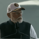 PM Shri NarendraModi dedicates frontline naval combatants INS Surat, INS Nilgiri & INS Vaghsheer to the nation.