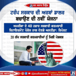 ਅਮਰੀਕਾ ਵਿੱਚ ਟਰੰਪ ਸਰਕਾਰ ਦੀ ਅਰਬਾਂ ਡਾਲਰ ਬਚਾਉਣ ਦੀ ਯੋਜਨਾ