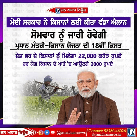 ਮੋਦੀ ਸਰਕਾਰ ਨੇ ਕਿਸਾਨਾਂ ਲਈ ਕੀਤਾ ਵੱਡਾ ਐਲਾਨ I