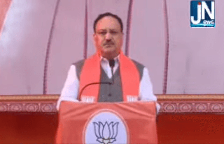 भाजपा राष्ट्रीय अध्यक्ष एवं केंद्रीय मंत्री J.P.Nadda जी ने कृष्णा नगर, दिल्ली में चुनावी जनसभा को संबोधित किया।