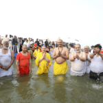 भाजपा के राष्ट्रीय अध्यक्ष एवं केंद्रीय मंत्री J.P.Nadda ने पवित्र त्रिवेणी संगम में सपरिवार आस्था की लगाई डुबकी।