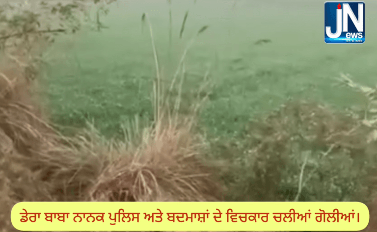 ਡੇਰਾ ਬਾਬਾ ਨਾਨਕ ਪੁਲਿਸ ਅਤੇ ਬਦਮਾਸ਼ਾਂ ਦੇ ਵਿਚਕਾਰ ਚਲੀਆਂ ਗੋਲੀਆਂ