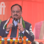 दिल्ली चुनाव प्रचार के आखिरी दिन भाजपा राष्ट्रीय अध्यक्ष श्री जेपी नड्डा बुराड़ी, दिल्ली में जनसभा को संबोधित करते हुए।